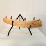 Authentic Fossil Mosasaur Jaw Section with Multiple Teeth Collector Specimen - Image 3