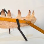 Mosasaur Jaw Fragment Original Teeth Embedded Fossil Display Morocco - Image 14