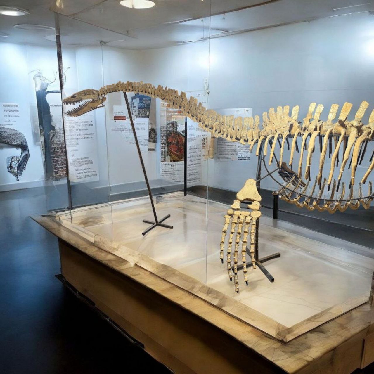 Authentic-plesiosaurus-skeleton-fossil-for-sale-morocco (9) Zarafasaura oceanis – 5m plesiosaurus skeleton , museum-quality marine reptile - Image 10