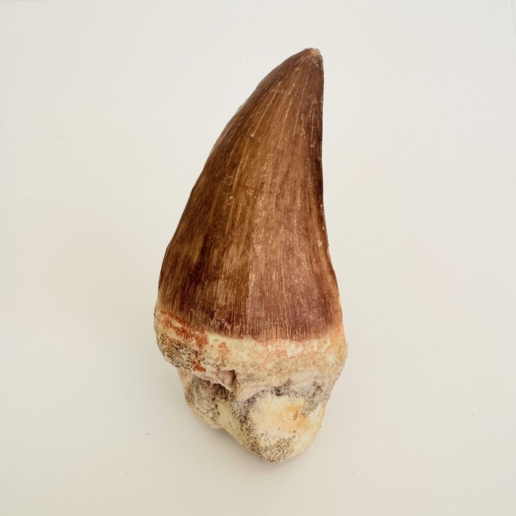 photo_2025-12-08_17-23-08 Mosasaurus Hoffmanni Tooth | Giant Cretaceous Fossil Collection | FossilPaleo - Image 1